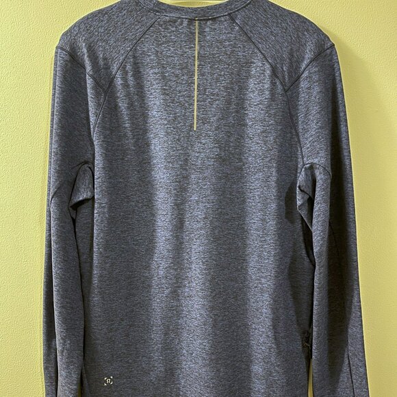 Lululemon Men's Long Sleeve Shirt, Medium, Marled Blue - Picture 3 of 7